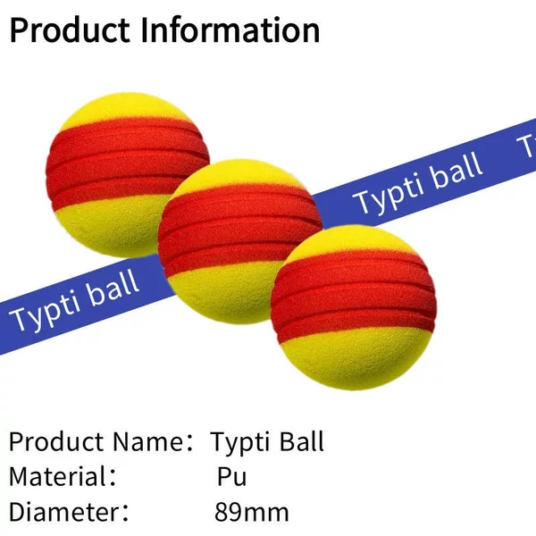 PU noise-reducing silent pickleball high-elasticity training ball foam ball silent ball Typti ball sponge ball