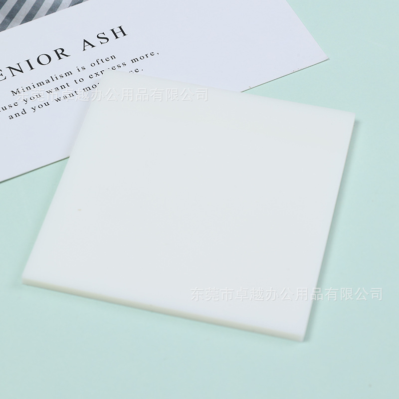 Bloc de notas colorido fluorescente para mascotas, fuerte viscosidad, impermeable, transparente, nota adhesiva, ladrillo adhesivo de índice de alto valor para estudiantes