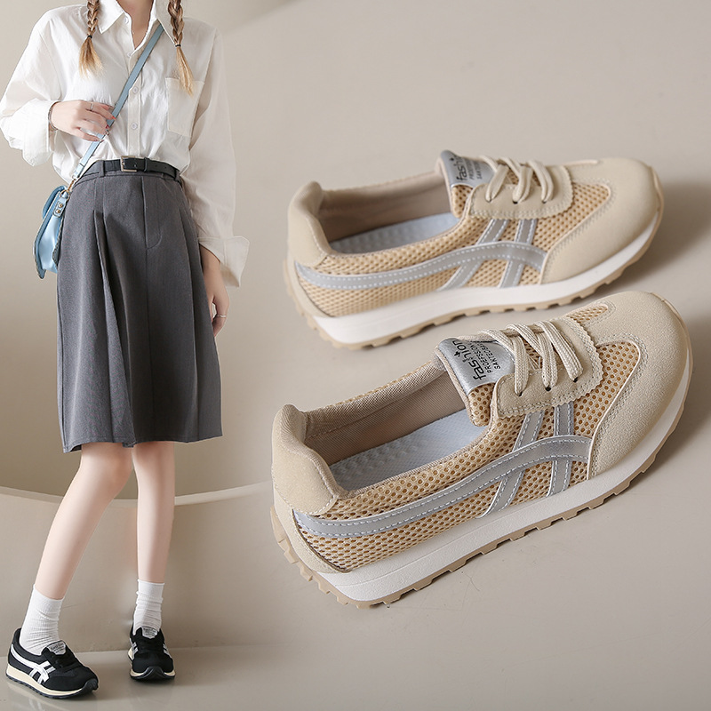 Jcf213 New Breathable Color-Blocked Leather Women's Shoes Spring and Summer Casual Thick-Soled Sneakers Height-Increasing Korean Style Wear-Resistant Trendy Jcf213 New Breathable Color-Blocked Leather Women's Shoes Spring and Summer Casual Thick-Soled Sneakers Height-Increasing Korean Style Wear-Resistant Trendy