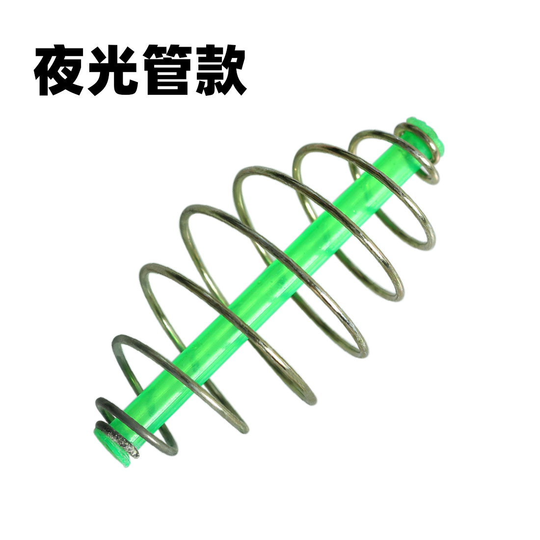 Núcleo de plástico jaula de cebo de primavera carpa de plata dispersos pistola jaula de cebo cadena gancho cebo titular de grano pesca gancho de explosión titular de cebo de primavera Taobao