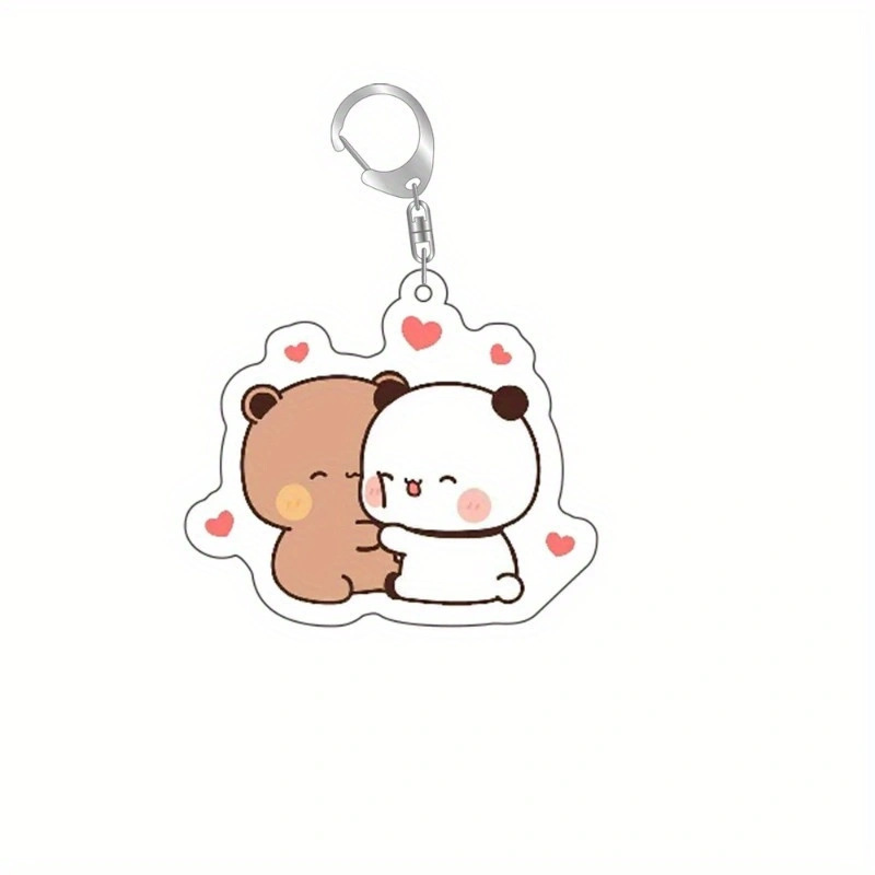Cute pequeño dos tecidos de tela un dos colgantes acrílicos estudiantes caricaturas personales mochila colgar decoración personalizada image 34