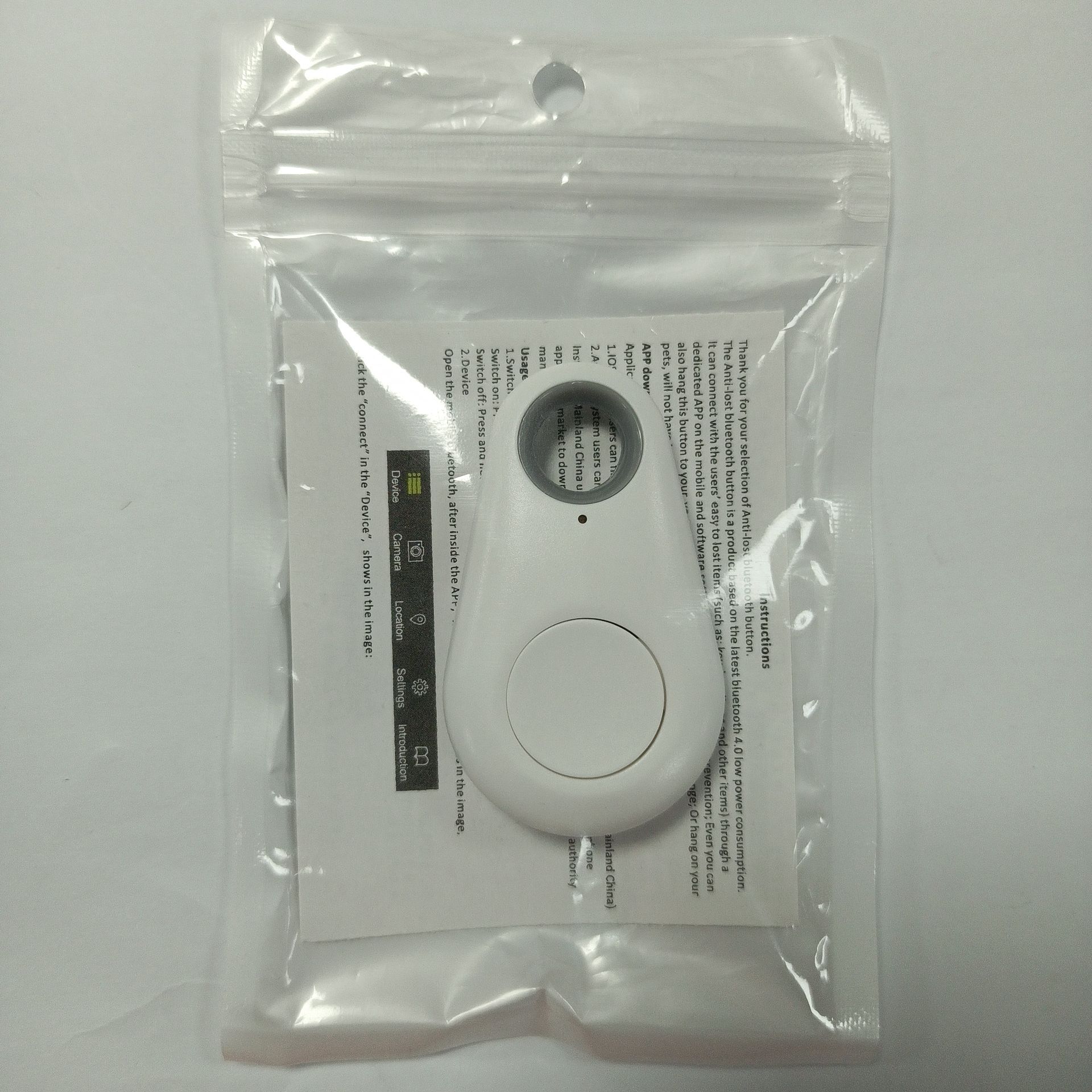 En stock gota de agua Bluetooth dispositivo anti-perdido inteligente de dos vías de búsqueda mascota teléfono móvil clave billetera alarma anti-perdido dispositivo al por mayor