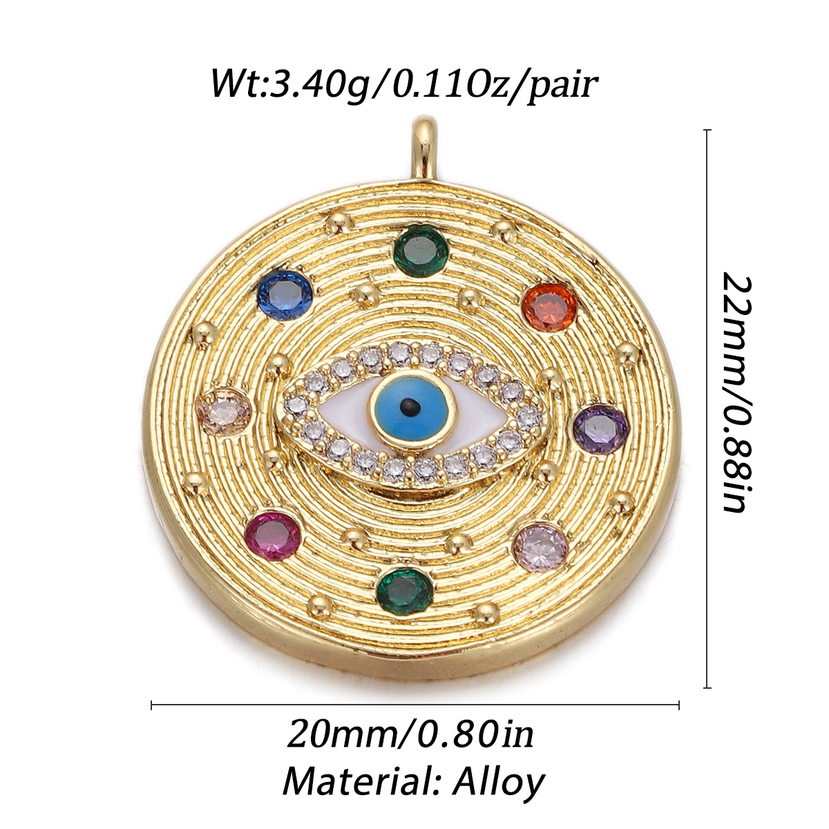 17g Weight Pendant Jewelry Making Type Gold Plated Plating Material Zircon Inlay Material 1 Piece Quantity Holiday, Daily Occasion Copper Material Letter, Heart Shape Pattern Women's Gender Enamel Design Simple Style Style 1 Piece Copper Zircon Gold Plated Letter Heart Shape Pendant 5