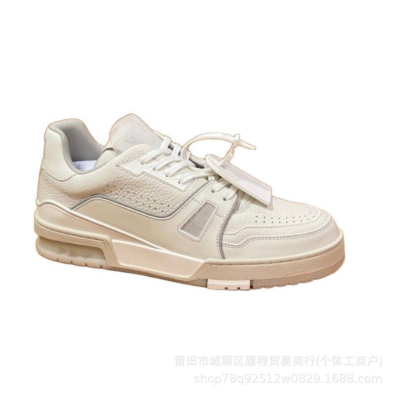 莆田 高版trainer 驴家四叶草透气休闲鞋情侣牛仔系带男女板鞋L|undefined