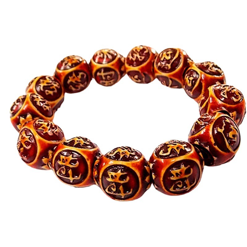 Резной браслет с драконом и Фениксом счастливые бусины безопасности браслет ручной работы из бисера праздничный подарок