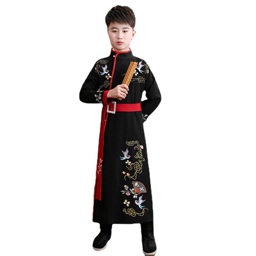 Boy hanfu spring model of wind restoring ancient ways Chinese children outfit boy warrior swordsman cosplay hanfu costume kids clothing 