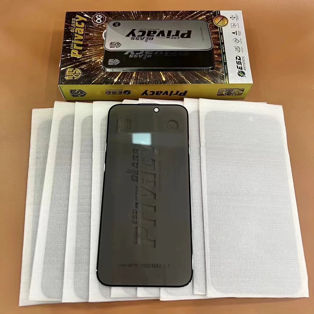 Подходит для Apple 15PROMAX/14/13/Высококалюминиевая, сетка с большой дугой, пылезащитная, антистатическая, черная, с ромбовидным узором, закаленная пленка с защитой от подглядывания