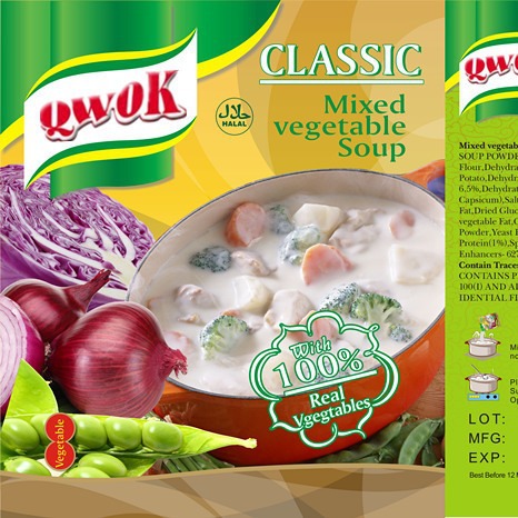 供应出口型袋装蔬菜汤粉vegetable soup