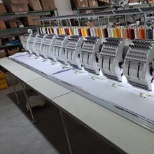 10头电脑绣花机15针成衣帽子个性化多头刺绣机高速 10头电脑绣花