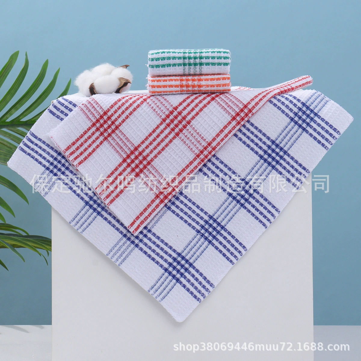Двусторонняя тряпка для мытья посуды, 30×30 см, 15 г, вафельная структура, смешанные цвета