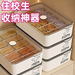 内衣收纳盒内裤袜子贴身衣物家用衣柜宿舍分隔盒子三合一整理神器