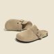 Foreign Trade plus size Genuine Leather Birkenberg Shoes Thick Slippers Women's 2024 Spring and Autumn New Outwear Fishing Birkenberg Half-tow Lincoln