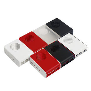 Raspberry Pi 4Th Generation 4B New Shell with Glare Cooling Fan Red and White Abs Protective Shell Box