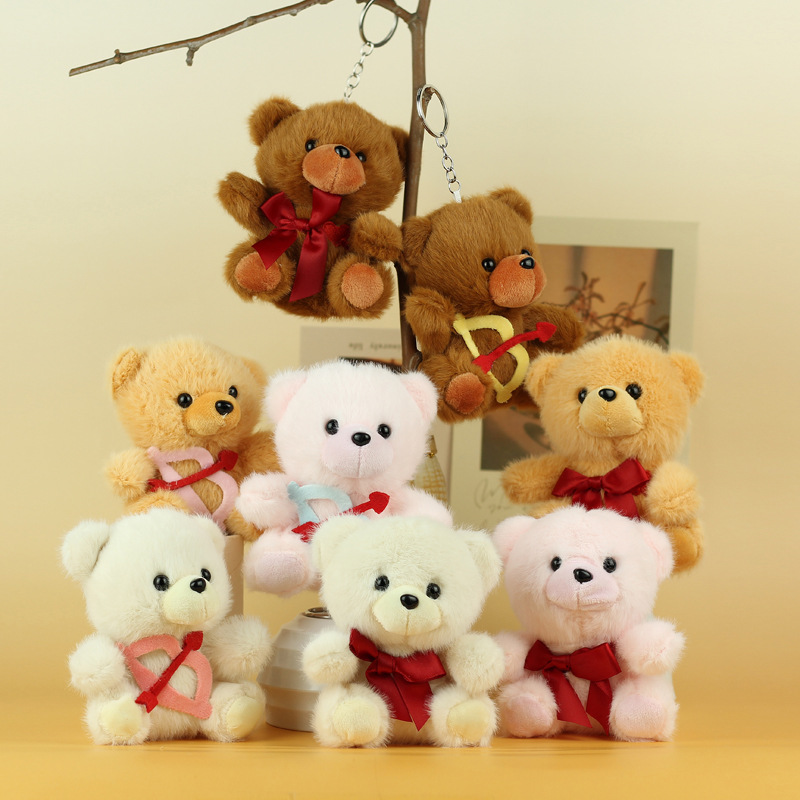 Cute 4 pulgadas agarrar muñeca juguete de peluche colgante oso conejo juguete de peluche muñeca regalo de boda image 19