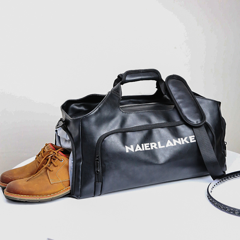 Sac de voyage Portable, sac à chaussures indépendant de grande capacité, sac de sport séparé sec et humide, sac à bandoulière_voghion.com
