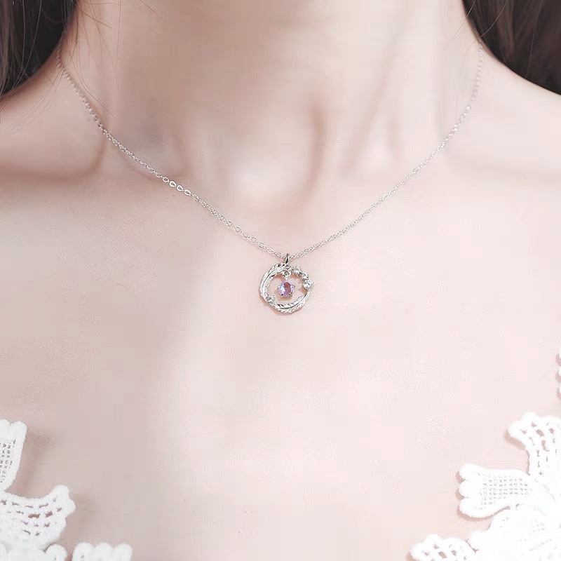 Light Feather Gentle Fairy Chinese Style Internet Celebrity Same Style Small Fragrant Style ins Student Girlfriend Necklace Female Two-Person Gift