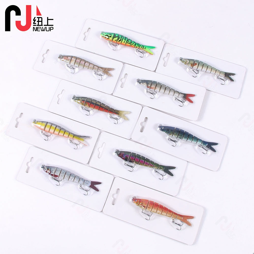 Lua fake bait set, sunk loach, simulated multi-section minnow bait, Lua bait, plastic hard bait, bionic fishing gear