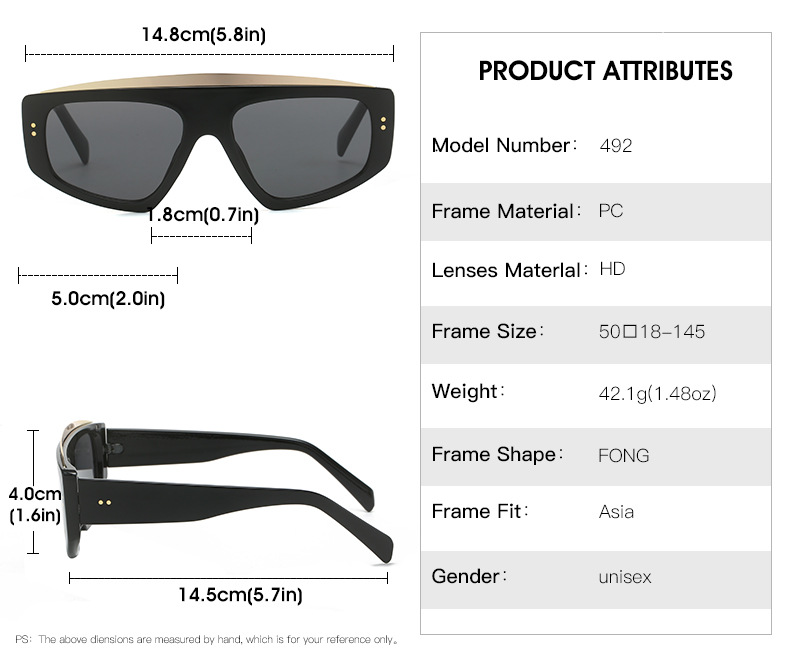 Triangle Frame Sunglasses For Men And Women Versatile Style_voghion.com