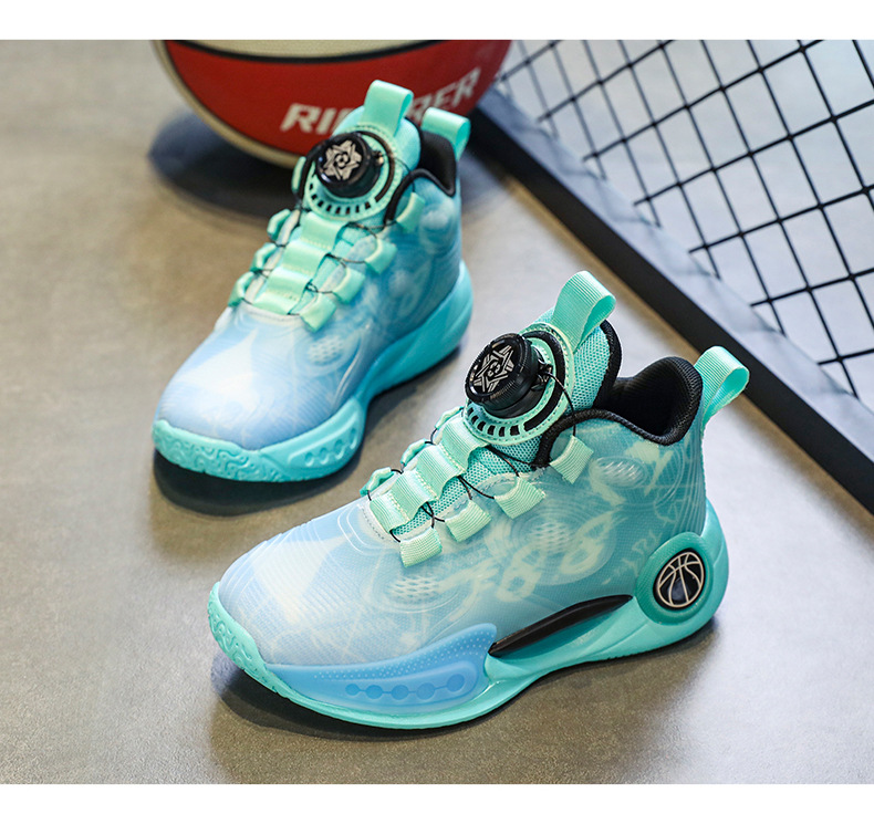 Sports 2023 Autumn/Winter New Nightlight Running for Boys Basketball Shoes with Large Children's_voghion.com