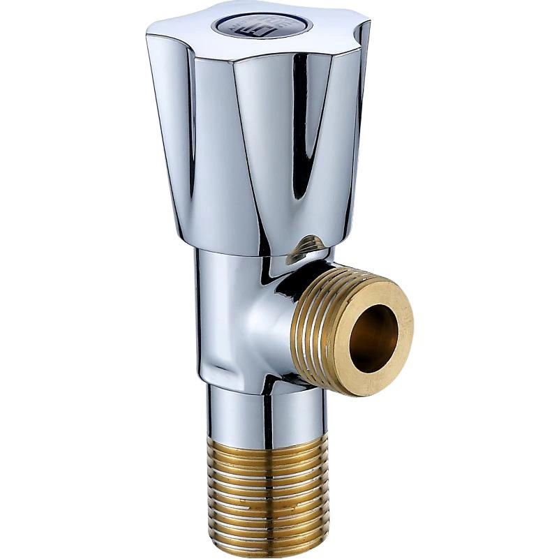 Завод прямой треугольный клапан Туалет впускной клапан один в и два из угловой клапан утолщенный взрывозащищенный медный зуб воды запорный клапан