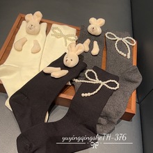 秋冬款堆堆袜新款女袜中筒袜韩版ins网红时尚欧版小众饰品袜