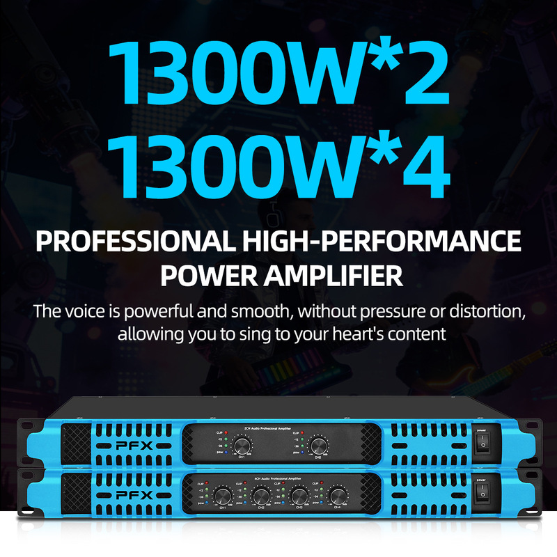 Cross-border professional digital power amplifier, four-channel high-power audio, home-use pure power amplifier for performances Cross-border professional digital power amplifier, four-channel high-power audio, home-use pure power amplifier for performances