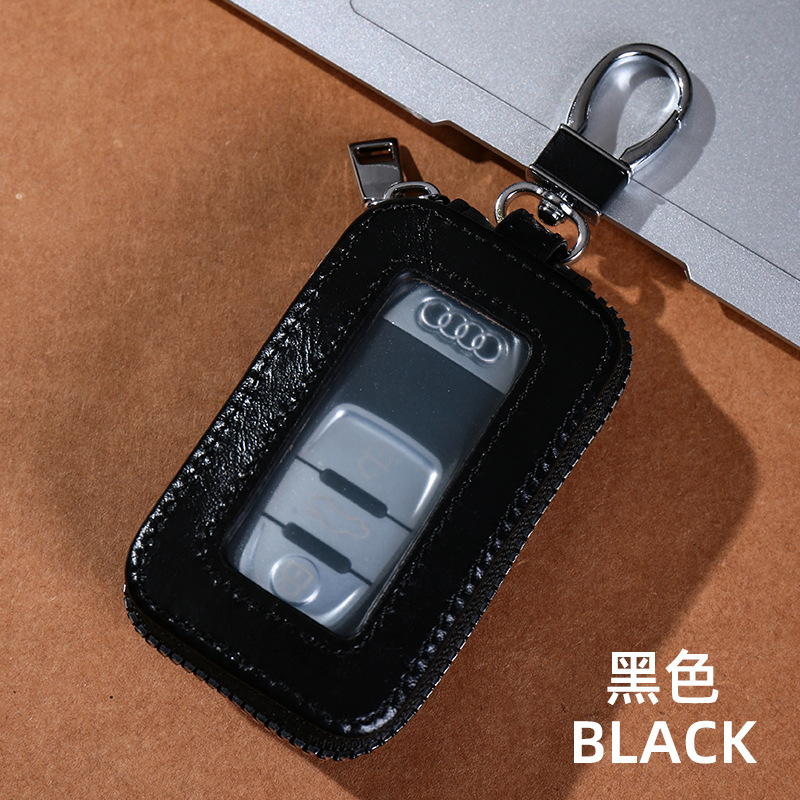 Nueva caja de la llave del coche de la ventana del espejo llavero de negocios de alto aspecto de las mujeres pequeño caso de llave del coche universal portátil de los hombres