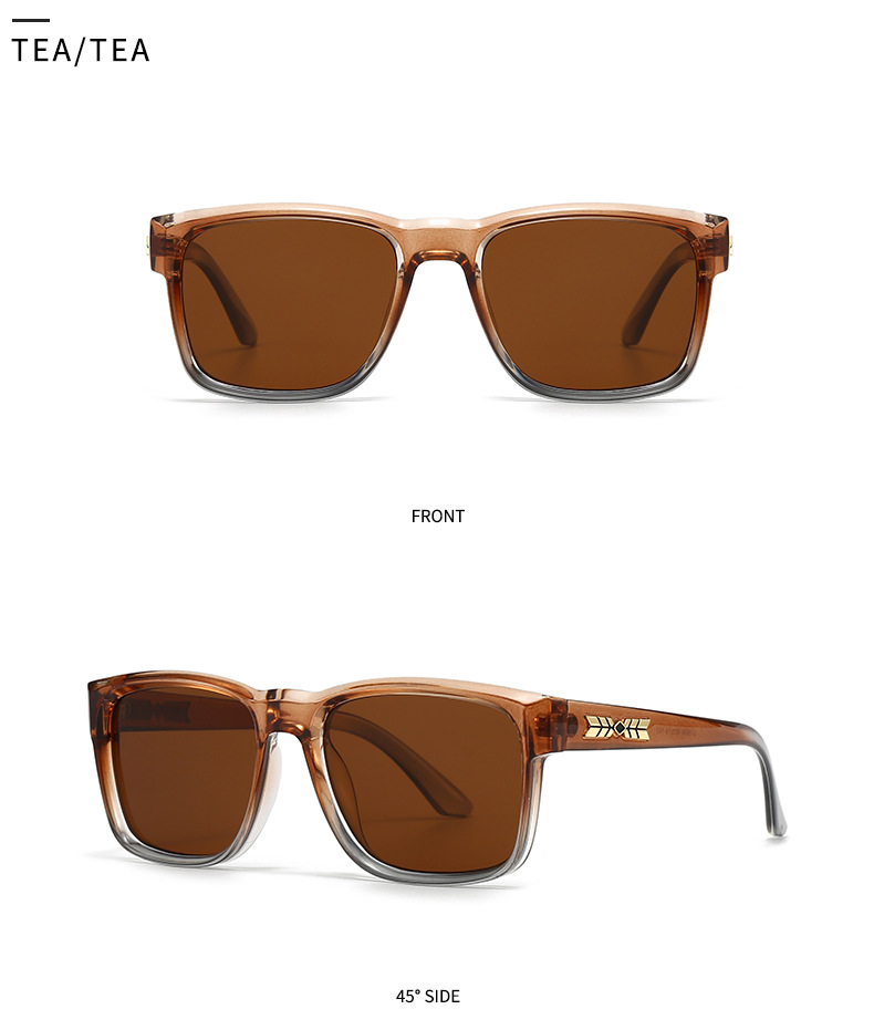 Cross-border Miami beach sunglasses rice nails European and American street photography ins net red model square sunglasses men's 3608_voghion.com