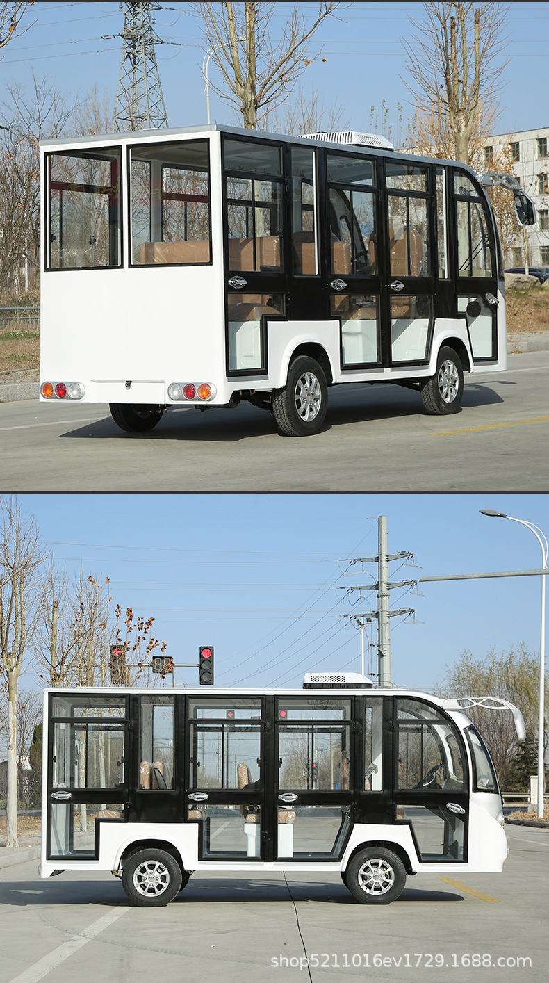 Electric Four-Wheel Sightseeing Vehicles in Scenic Areas, Shuttle Buses, Golf Carts, Campus Property Security Electric Four-Wheel Patrol Vehicles