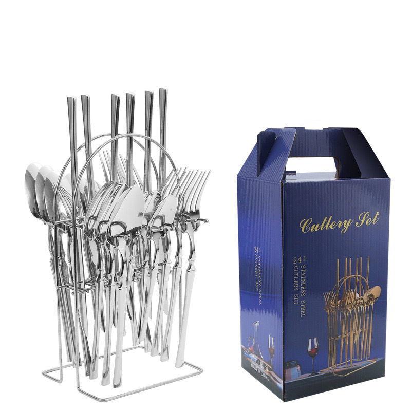 Trans-border Amazon Xiaoman cintura juego de vajilla de acero inoxidable hotel comida occidental cuchillo tenedor cuchara caja de regalo bistec cuchillo tenedor cuchara