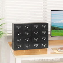 办公桌收纳柜抽屉式大号木质卧室桌面多层胶带手帐收纳盒日式书桌