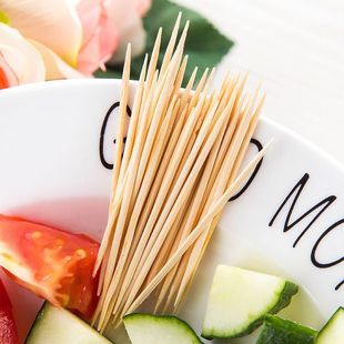 High Quality Bamboo Fruit Stick Disposable Double Pointed Toothpick Household Hotel Restaurant Hotel Commercial Toothpick