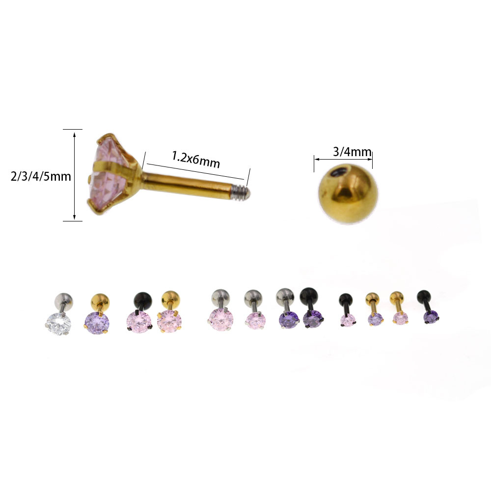 2Pcs-1-2-8-4mm-Zircon-Stone-Ea