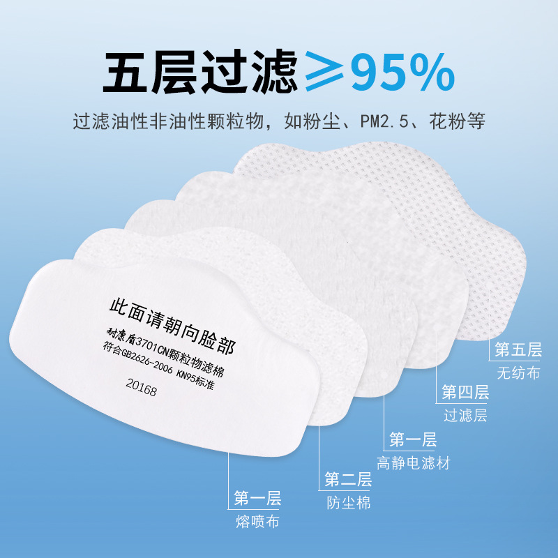 Filtro de máscara de polvo de algodón anti-polvo industrial 3200 máscara nariz de cerdo Filtro de Partículas filtro de algodón papel transfronterizo importado