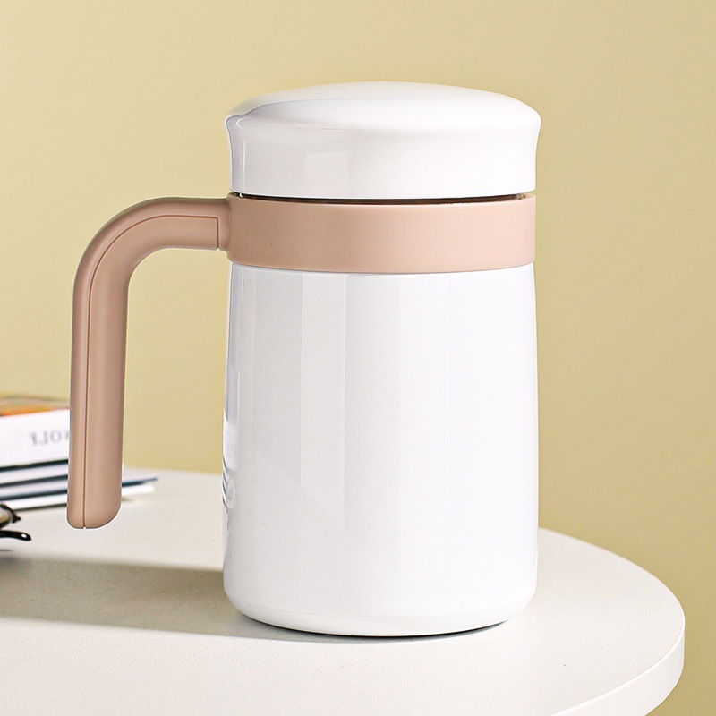 Taza de acero inoxidable doble cubierta de bebida directa taza de aislamiento térmico oficina de negocios taza de café de té sellado taza de agua portátil aislamiento al vacío