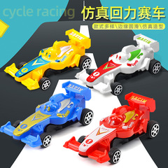 Chenghai Toys Wholesale Children 6 Colors Rebound Small Equation Cartoon Mini Car 399 Toys Gift OPP Bag