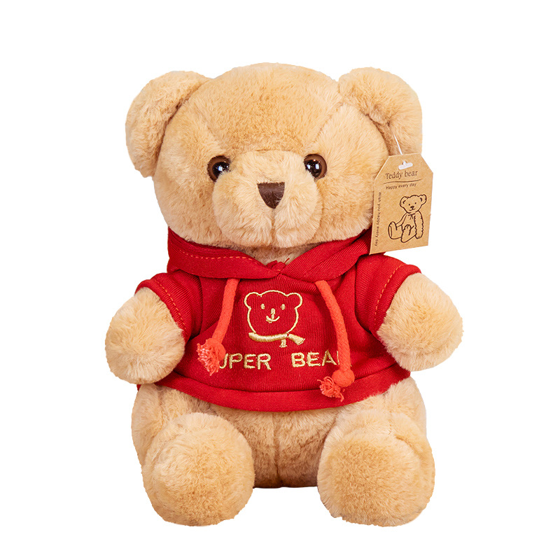 Lindo oso de peluche abrazo oso muñeca de peluche suéter de juguete muñeca de oso Ragdoll máquina de agarre Lanzamiento de boda