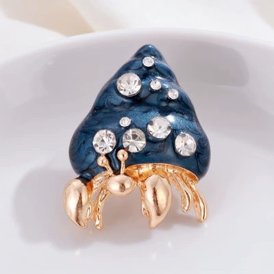 Korean-Style Creative Alloy Enamel Yaxa sancaqları - blue-size-3728-weight-145g