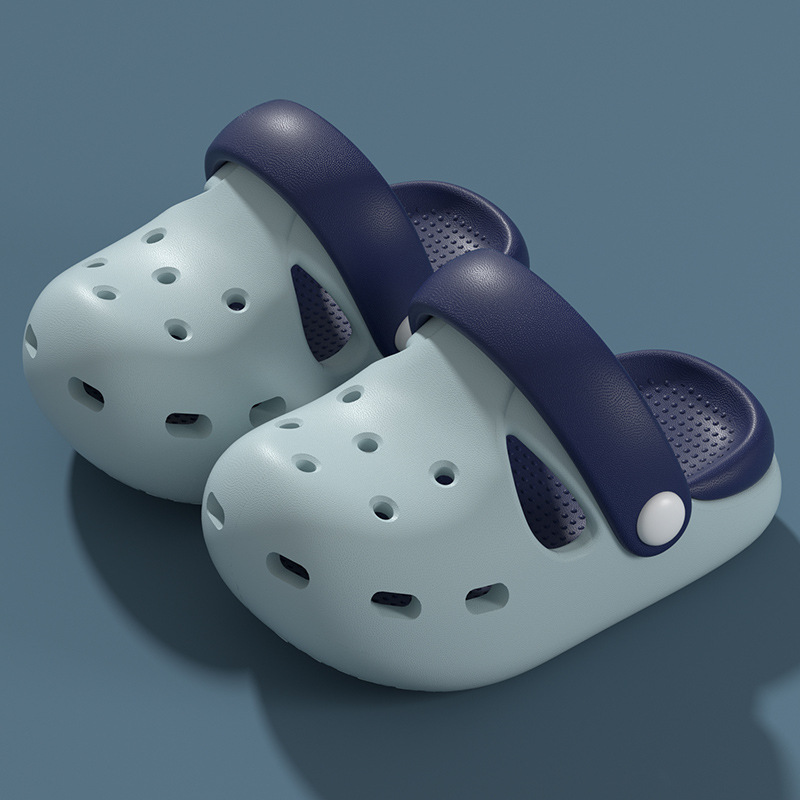 EVA Dung Slippers Children's Sandals for Boys and Girls Indoor and Outdoor Wear Anti-Odor Non-Slip Soft Bottom Baby Beach Hole Shoes