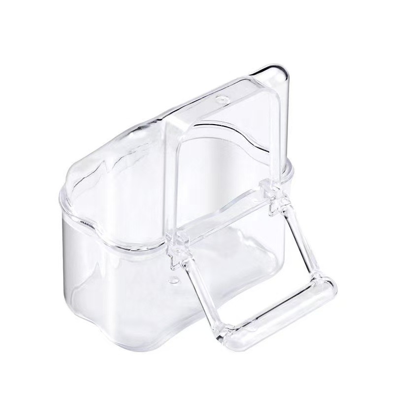 Tiger leather parrot outer food box to prevent splashing peony bird automatic feeder feed water feed water dispenser bird cage accessories 5