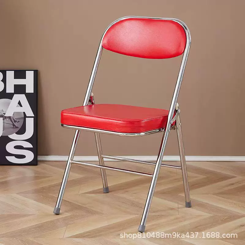 简易凳子靠背椅家用折叠椅子便携办公椅会议椅电脑椅餐椅宿舍椅子