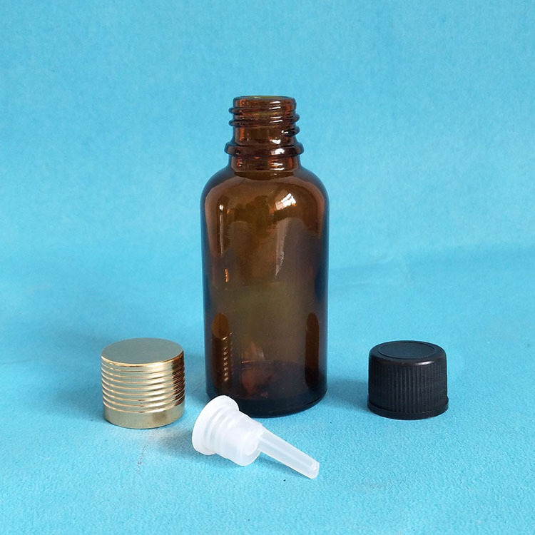 30ML玻璃瓶棕色瓶精油瓶分装瓶香薰瓶试剂瓶调配瓶滴管瓶