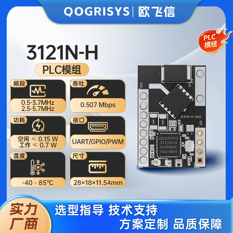 易开发 华为海思PLC-IOT 智能照明 Hi3921 电力线载波通讯模块