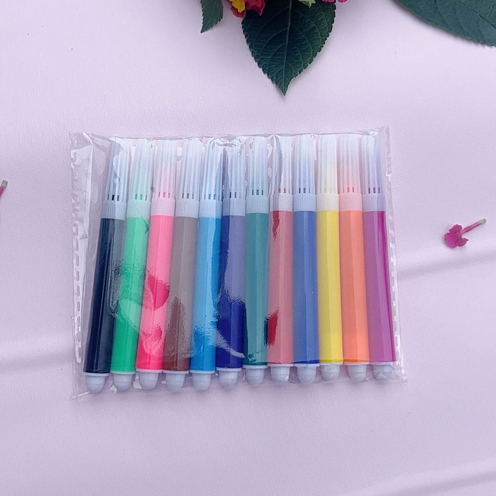 Детские мелки, маленькая акварель, игрушка, кисть с аксессуарами, handmade, граффити, оптовая продажа, 4 цвета, 6 цветов
