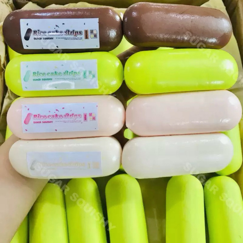Cross-Border Hot-Selling Thumb-Sized Sticky Rice Cake Slow-Rebound Squeeze Toy for Stress Relief, Soft and Squishy, Available for Dropshipping