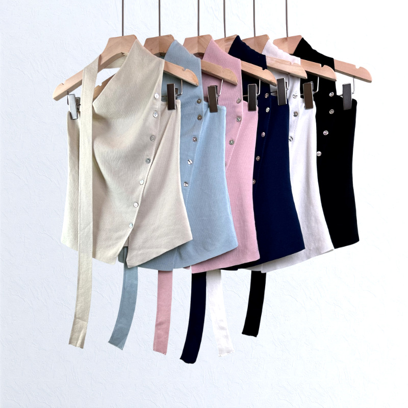Summer knitted design fashionable solid color short sweater…