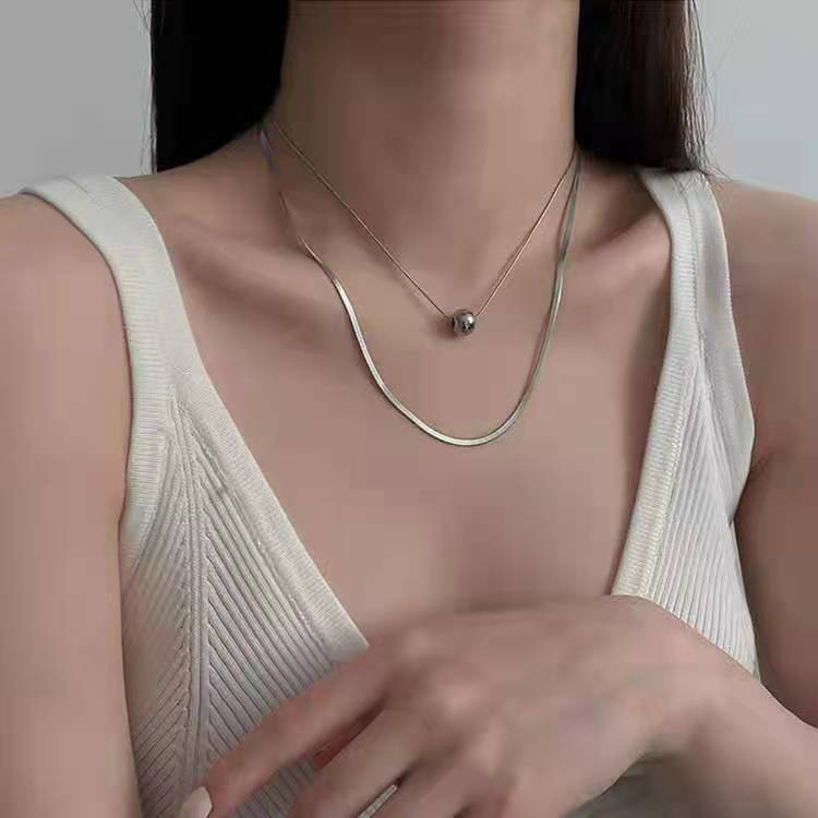 Mode Herzform Lächelndes Gesicht Titan Stahl Einbrennlack Perle Halskette Mit Anhänger 1 Stück display picture 1