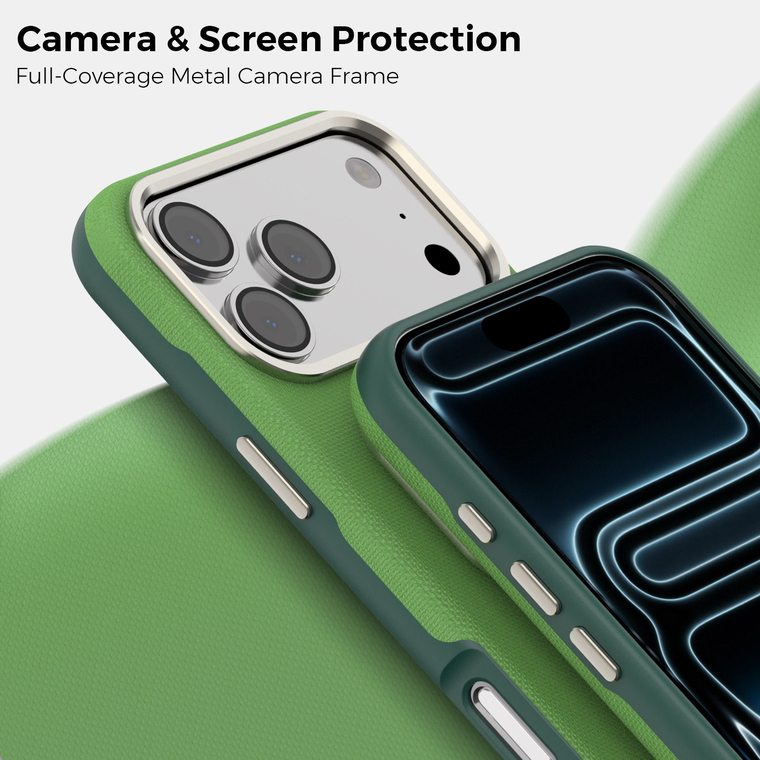 Ốp lưng điện thoại từ tính công nghệ vải dệt cho iPhone 17, 16 Pro Max, 15 — Cam, Xanh dương, Đen, Xanh lá chi tiết 30
