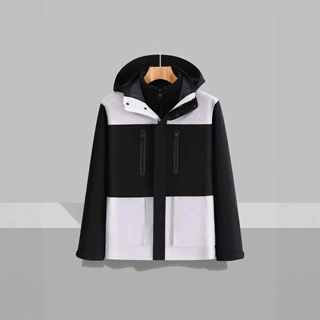 冲锋衣保暖防风工作服外套男logo户外登山服