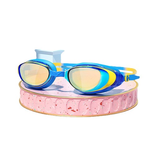 361 children's swimming goggles waterproof and anti-fog high-definition boys and girls swimming goggles and swimming cap set transparent glasses swimming equipment